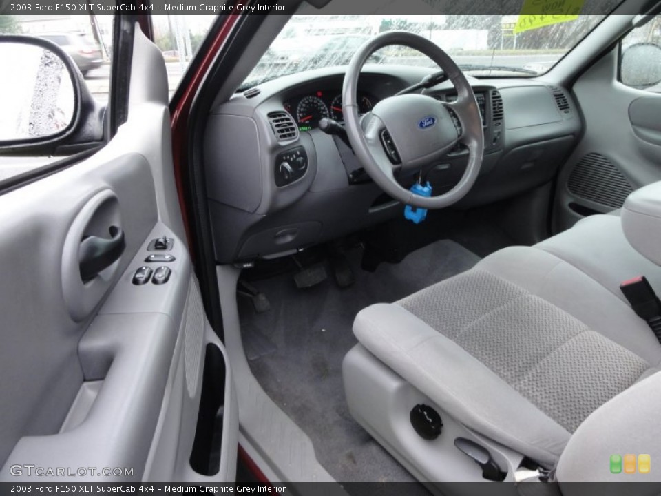 Medium Graphite Grey Interior Prime Interior for the 2003 Ford F150 XLT SuperCab 4x4 #74894295