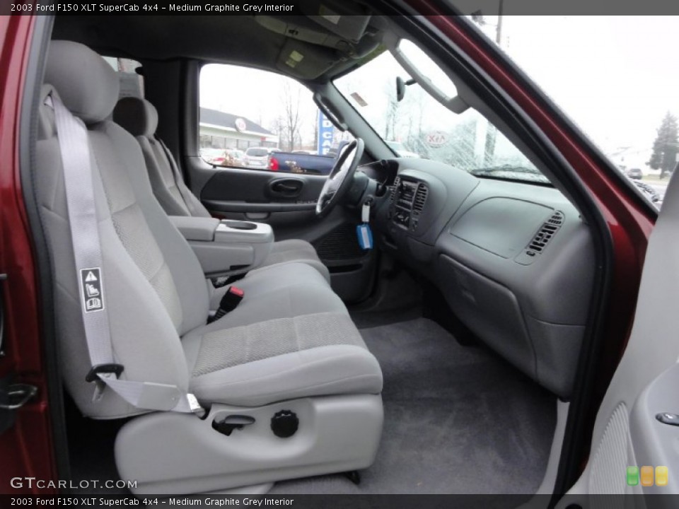 Medium Graphite Grey Interior Photo for the 2003 Ford F150 XLT SuperCab 4x4 #74894314