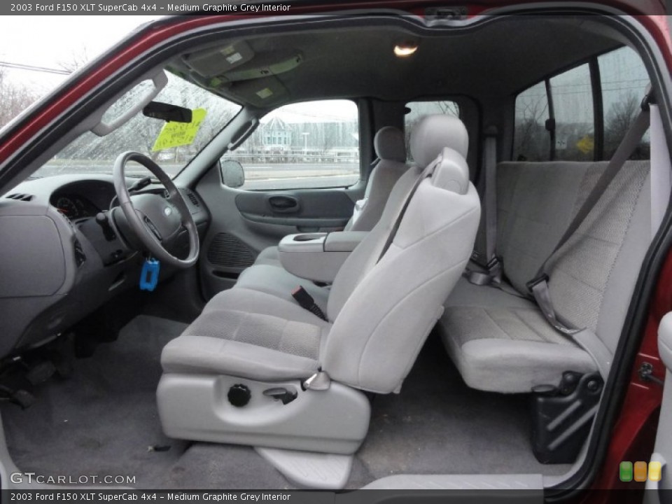 Medium Graphite Grey Interior Photo for the 2003 Ford F150 XLT SuperCab 4x4 #74894343