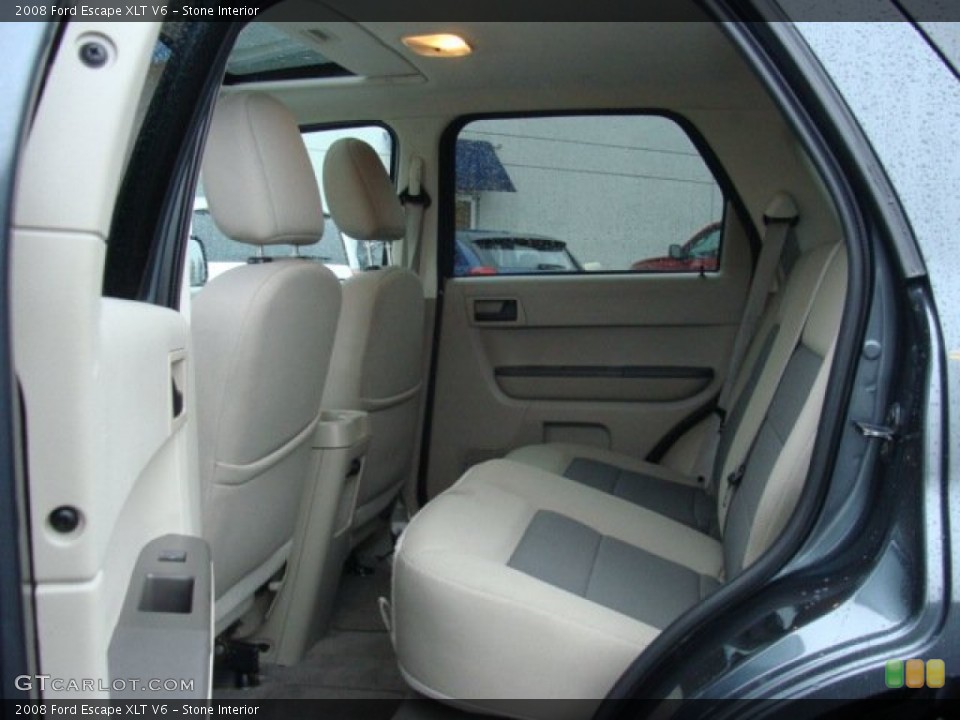 Stone Interior Rear Seat for the 2008 Ford Escape XLT V6 #74894566