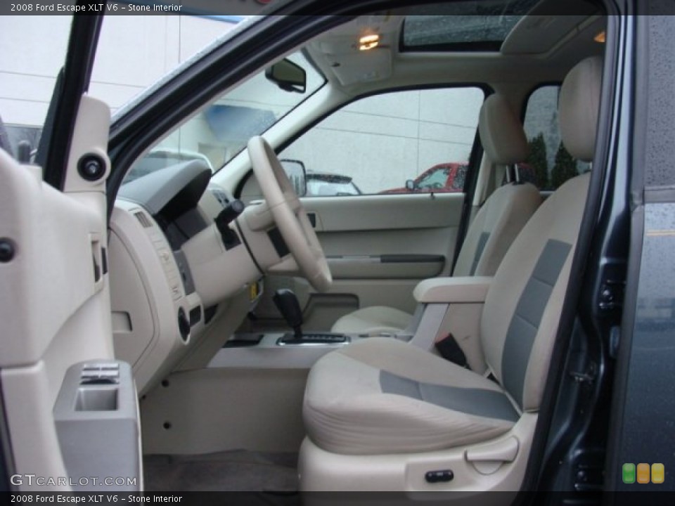 Stone Interior Front Seat for the 2008 Ford Escape XLT V6 #74894602