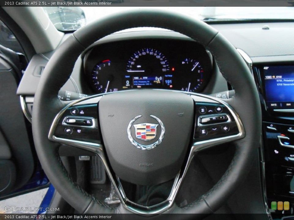 Jet Black/Jet Black Accents Interior Steering Wheel for the 2013 Cadillac ATS 2.5L #74896347