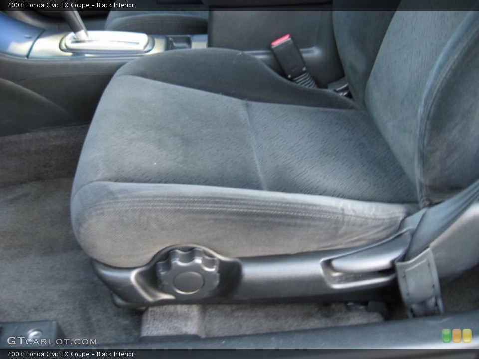 Black Interior Front Seat for the 2003 Honda Civic EX Coupe #74896896