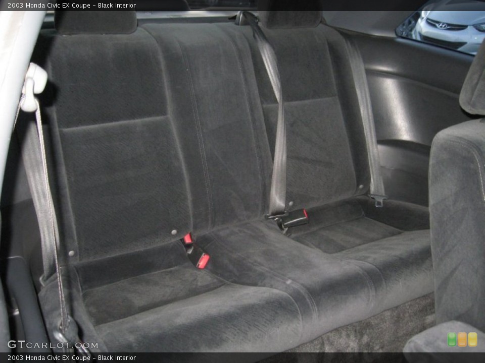 Black Interior Rear Seat for the 2003 Honda Civic EX Coupe #74896941