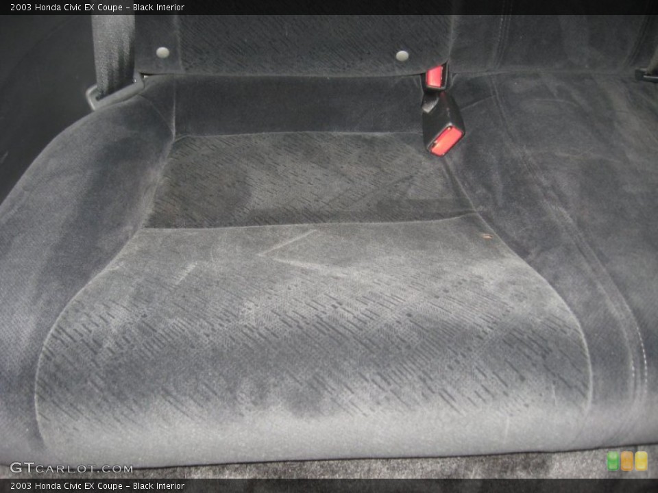 Black Interior Rear Seat for the 2003 Honda Civic EX Coupe #74896962