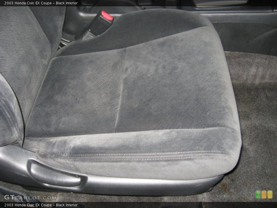 Black Interior Front Seat for the 2003 Honda Civic EX Coupe #74897005
