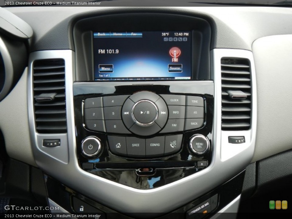 Medium Titanium Interior Controls for the 2013 Chevrolet Cruze ECO #74897610
