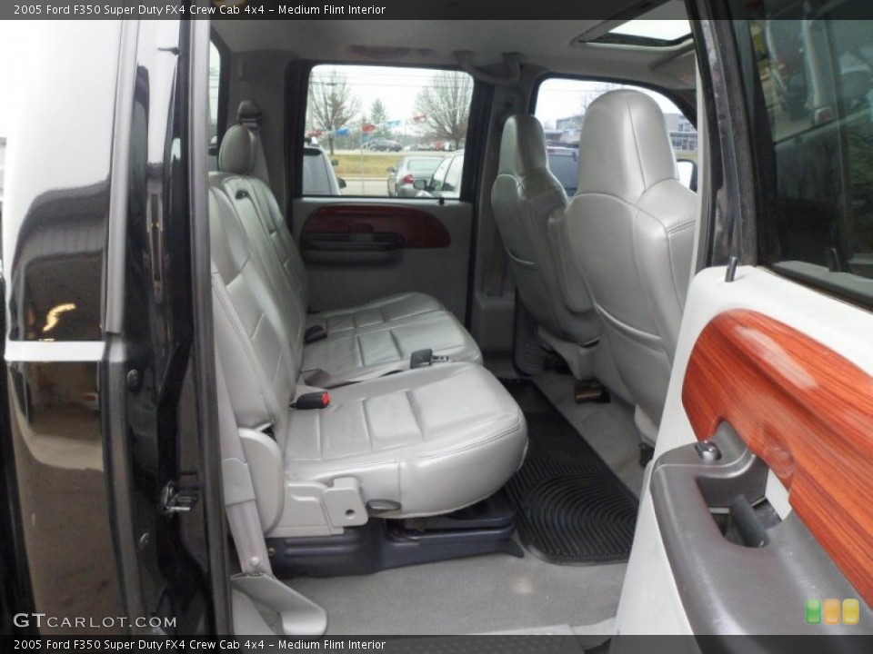 Medium Flint Interior Rear Seat for the 2005 Ford F350 Super Duty FX4 Crew Cab 4x4 #74897616