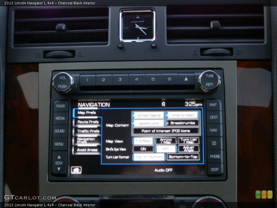 Charcoal Black Interior Controls for the 2013 Lincoln Navigator L 4x4 #74897661