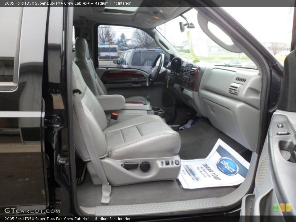 Medium Flint Interior Front Seat for the 2005 Ford F350 Super Duty FX4 Crew Cab 4x4 #74897666