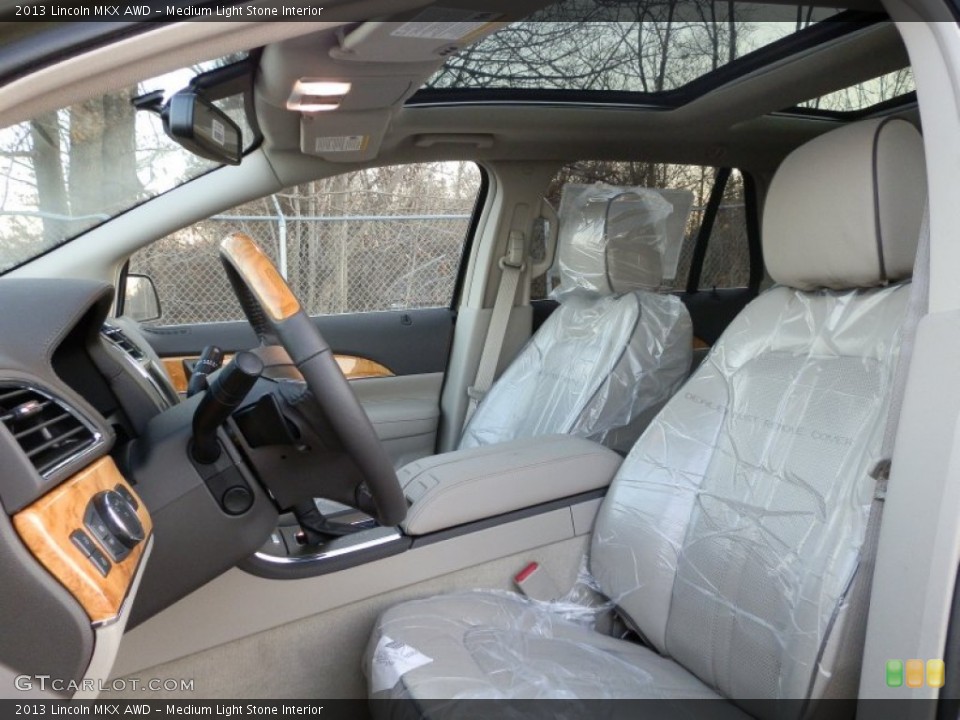 Medium Light Stone Interior Front Seat for the 2013 Lincoln MKX AWD #74897893