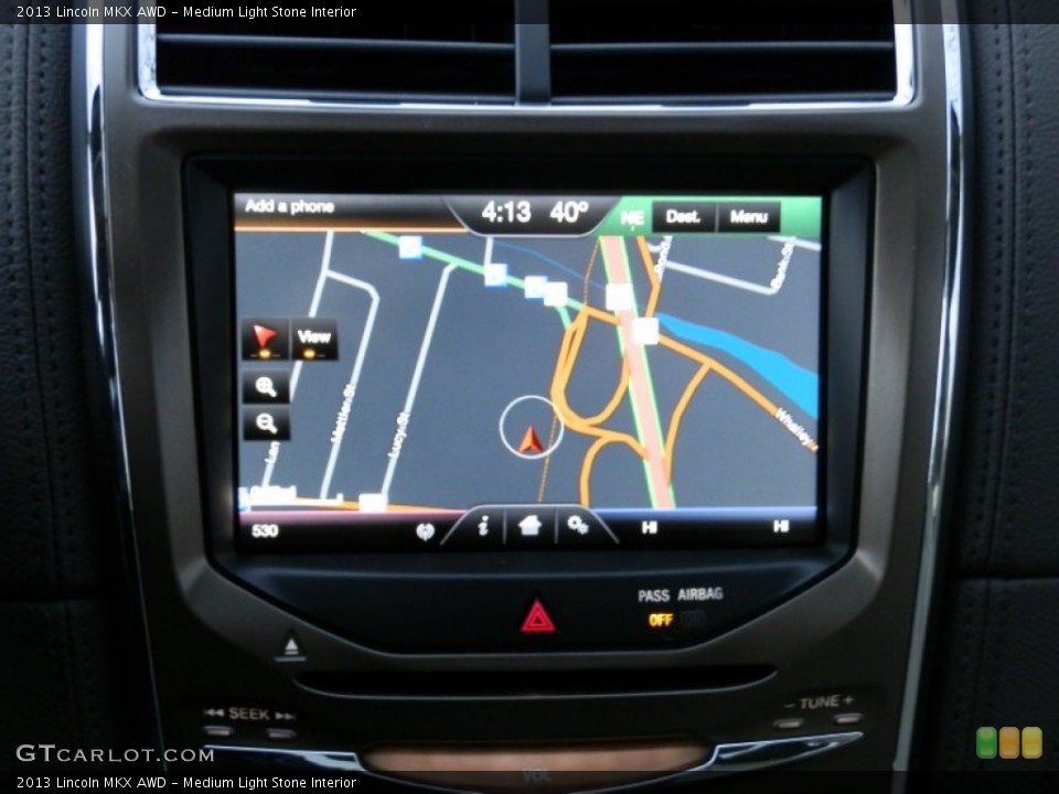 Medium Light Stone Interior Navigation for the 2013 Lincoln MKX AWD #74898027