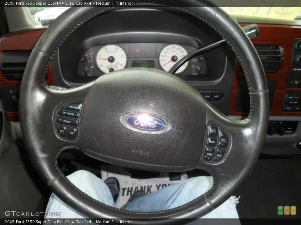 Medium Flint Interior Steering Wheel for the 2005 Ford F350 Super Duty FX4 Crew Cab 4x4 #74898036