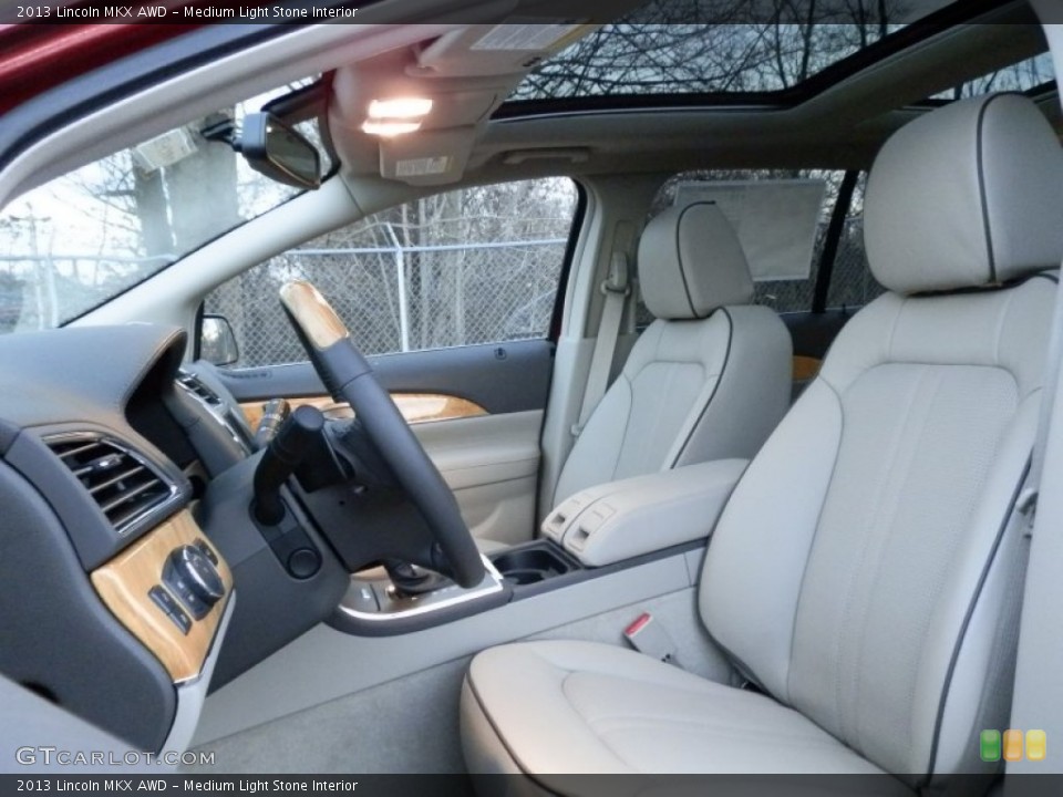 Medium Light Stone Interior Front Seat for the 2013 Lincoln MKX AWD #74898252