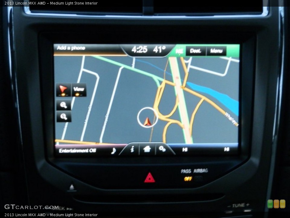 Medium Light Stone Interior Navigation for the 2013 Lincoln MKX AWD #74898390