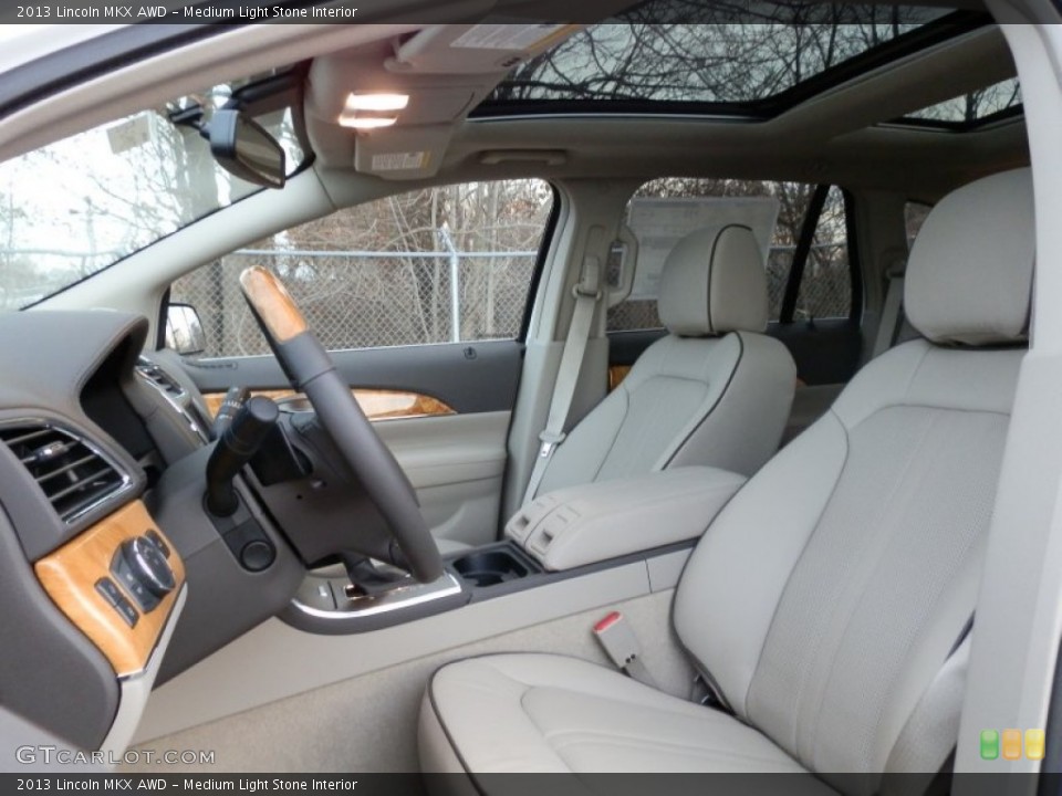 Medium Light Stone Interior Front Seat for the 2013 Lincoln MKX AWD #74898612