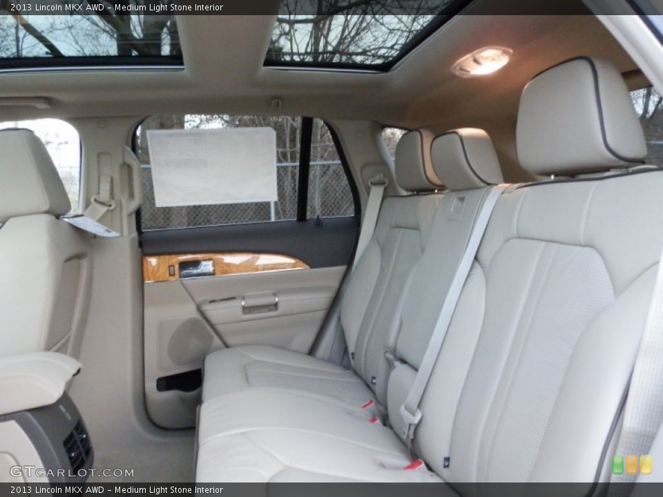 Medium Light Stone Interior Rear Seat for the 2013 Lincoln MKX AWD #74898636