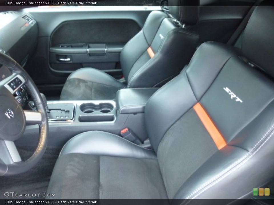 Dark Slate Gray Interior Front Seat for the 2009 Dodge Challenger SRT8 #74898648