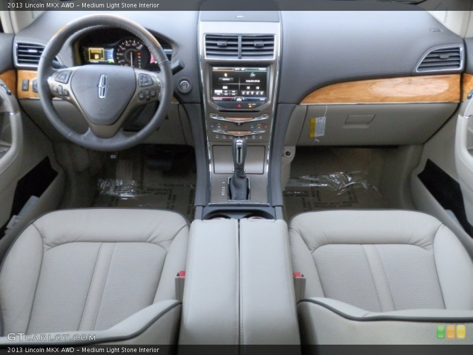 Medium Light Stone Interior Dashboard for the 2013 Lincoln MKX AWD #74898661