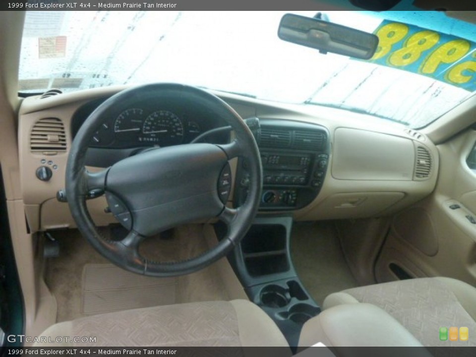Medium Prairie Tan Interior Dashboard for the 1999 Ford Explorer XLT 4x4 #74899277