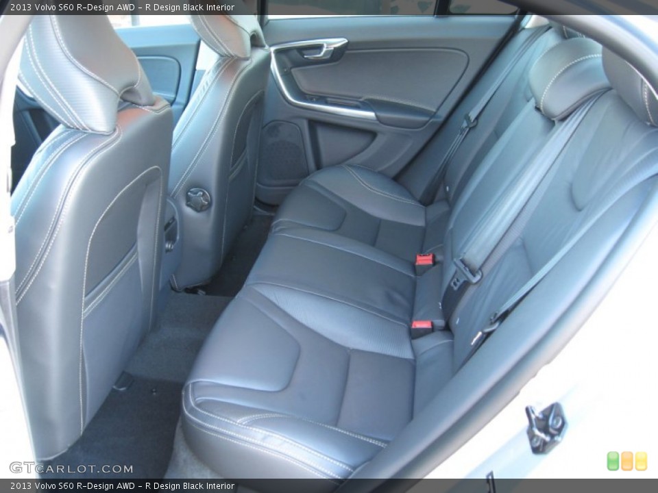 R Design Black Interior Rear Seat for the 2013 Volvo S60 R-Design AWD #74900154