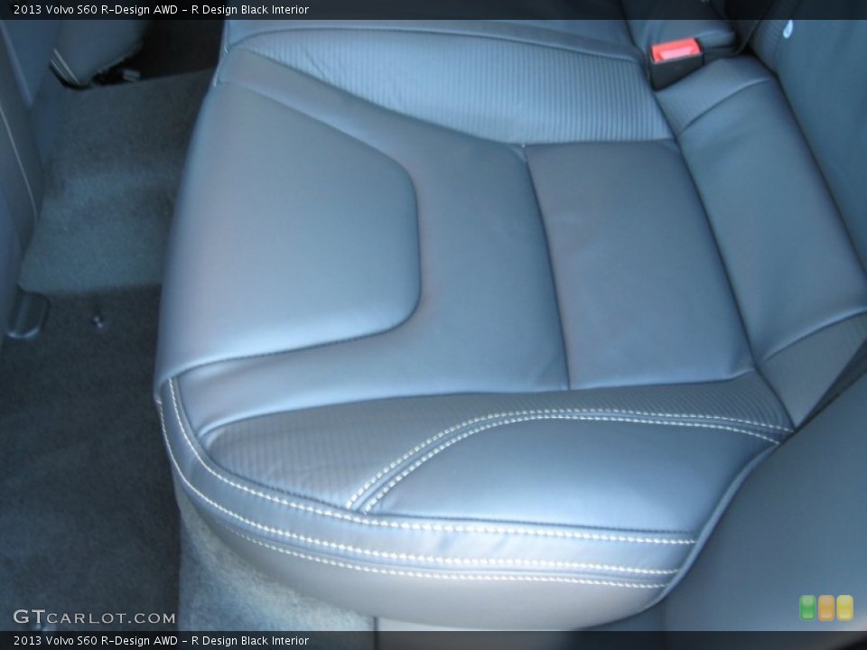 R Design Black Interior Rear Seat for the 2013 Volvo S60 R-Design AWD #74900170