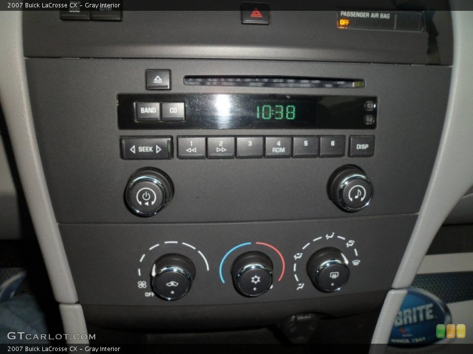 Gray Interior Controls for the 2007 Buick LaCrosse CX #74900234