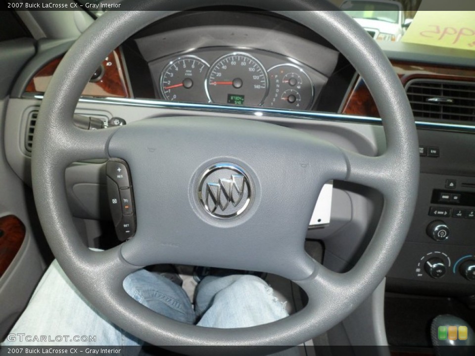 Gray Interior Steering Wheel for the 2007 Buick LaCrosse CX #74900316
