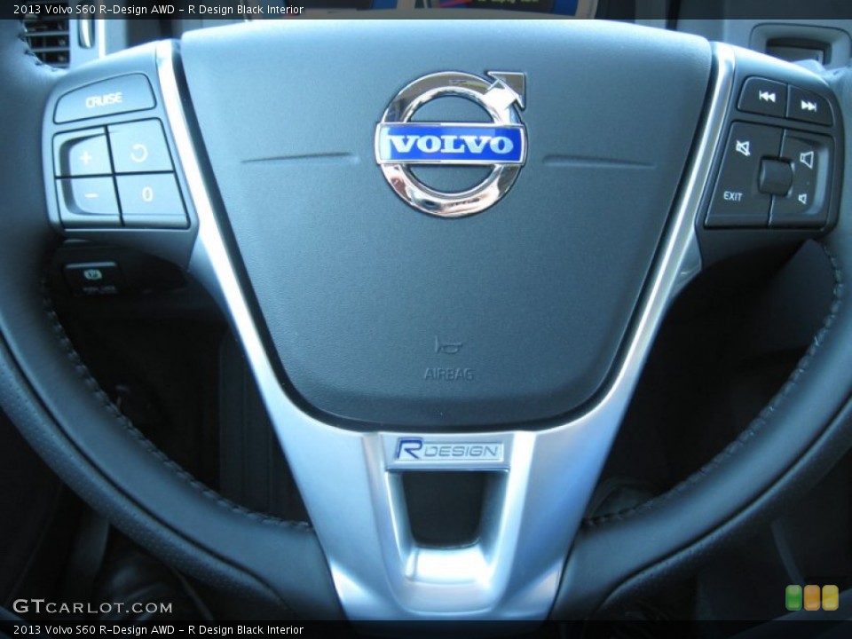 R Design Black Interior Steering Wheel for the 2013 Volvo S60 R-Design AWD #74900433