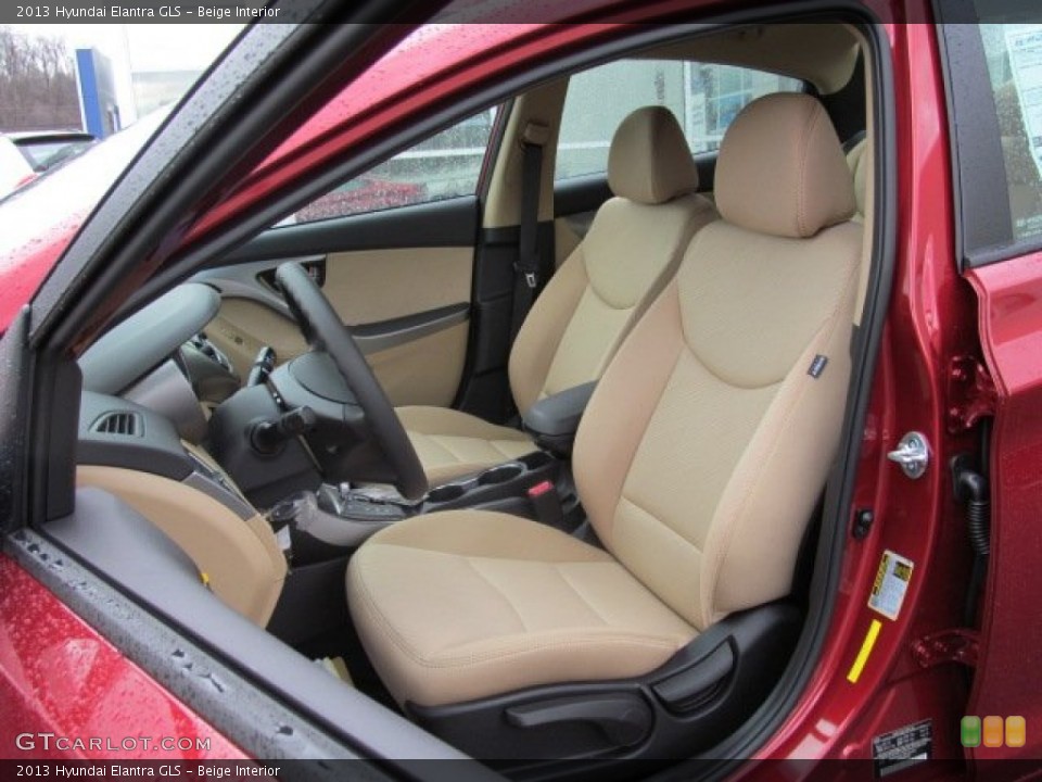 Beige Interior Front Seat for the 2013 Hyundai Elantra GLS #74900857