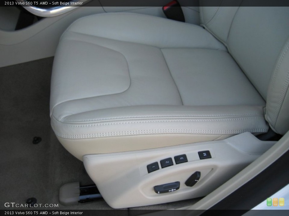 Soft Beige Interior Front Seat for the 2013 Volvo S60 T5 AWD #74901579