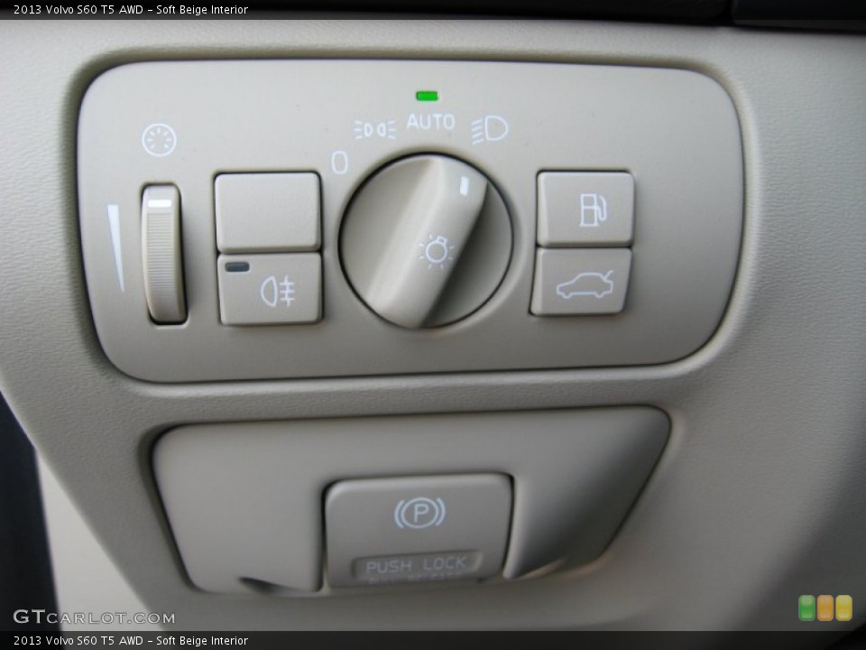 Soft Beige Interior Controls for the 2013 Volvo S60 T5 AWD #74901806