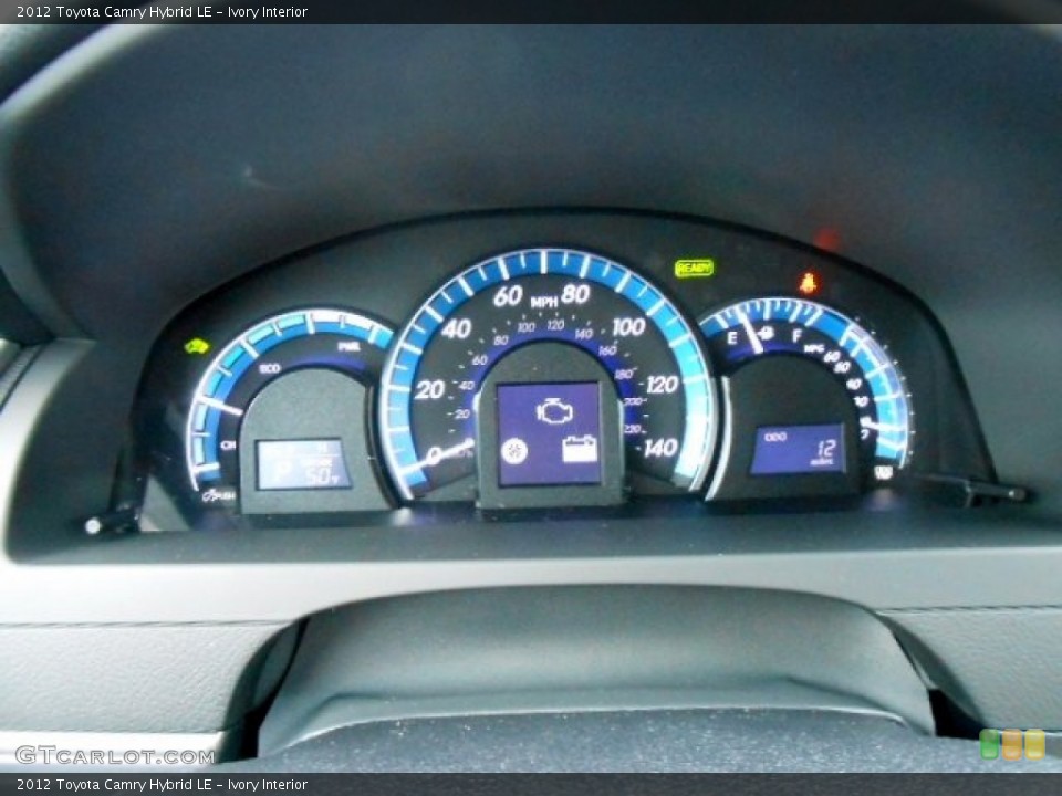 Ivory Interior Gauges for the 2012 Toyota Camry Hybrid LE #74901834