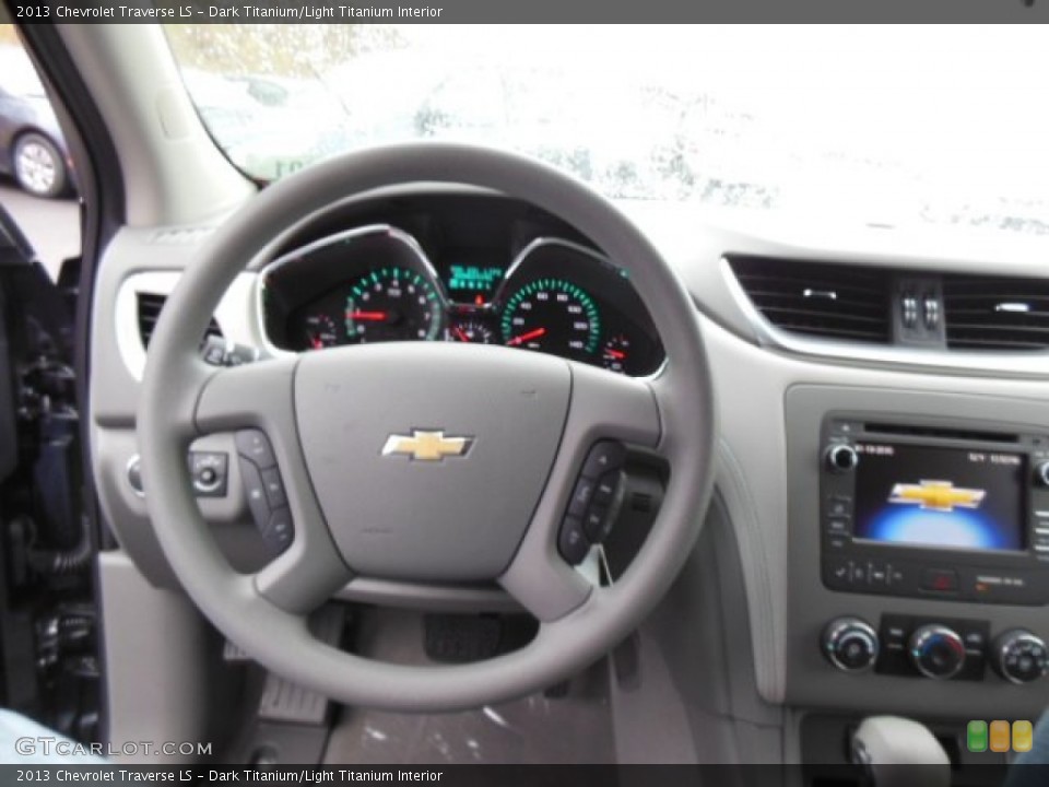 Dark Titanium/Light Titanium Interior Steering Wheel for the 2013 Chevrolet Traverse LS #74902317