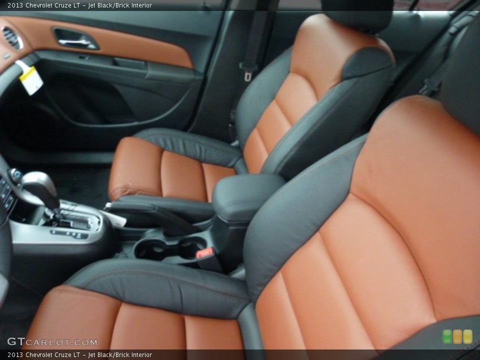 Jet Black/Brick Interior Front Seat for the 2013 Chevrolet Cruze LT #74902689