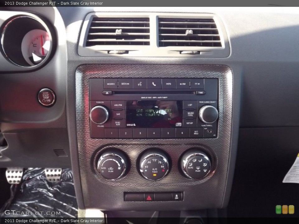 Dark Slate Gray Interior Controls for the 2013 Dodge Challenger R/T #74903538