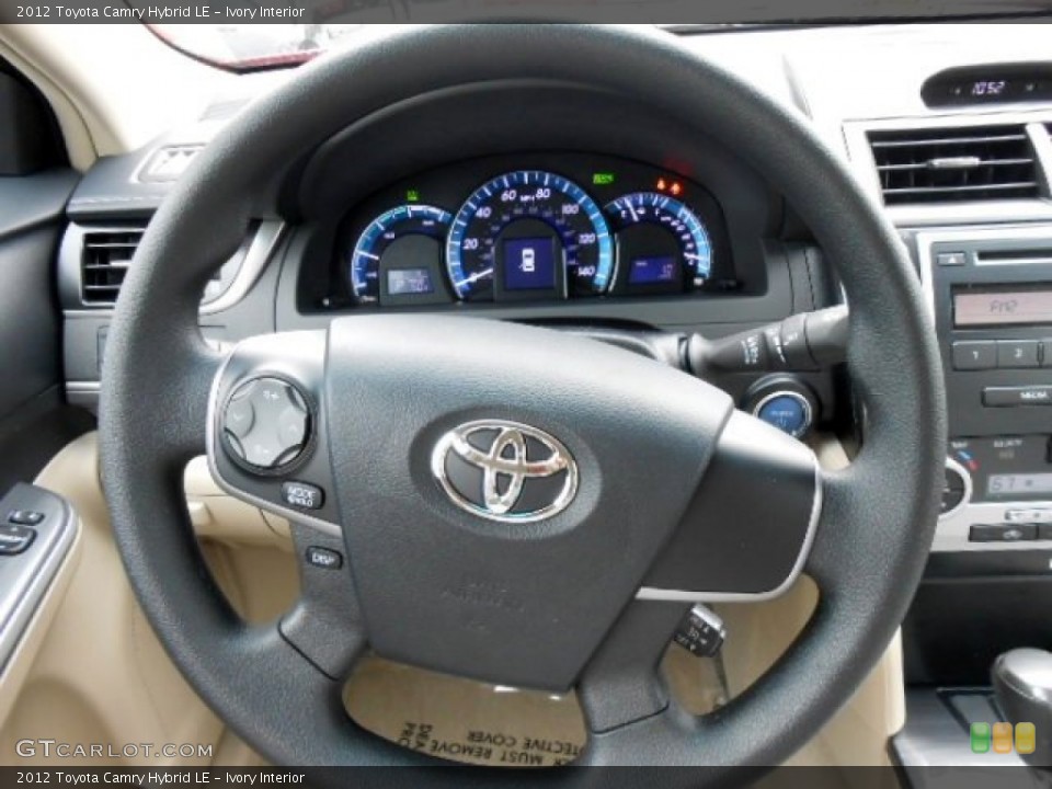 Ivory Interior Steering Wheel for the 2012 Toyota Camry Hybrid LE #74906649