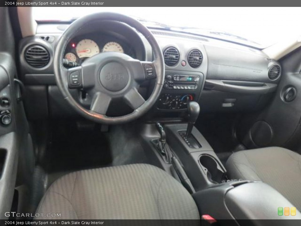 Dark Slate Gray Interior Dashboard for the 2004 Jeep Liberty Sport 4x4 #74907534