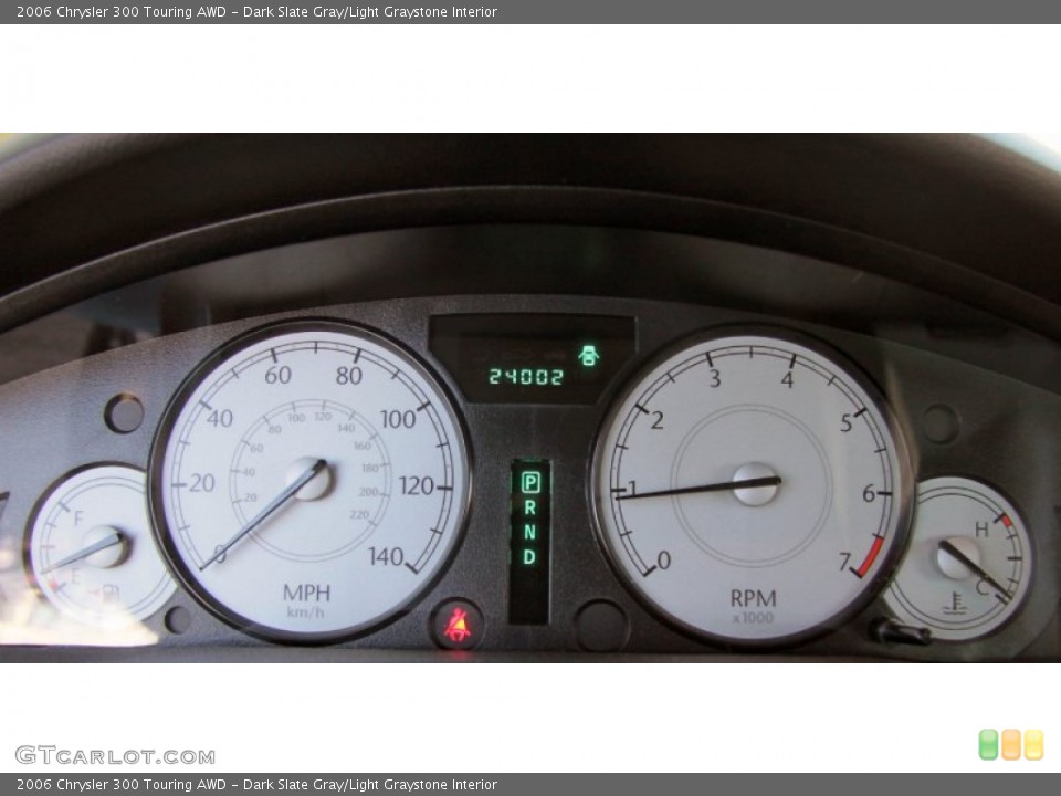 Dark Slate Gray/Light Graystone Interior Gauges for the 2006 Chrysler 300 Touring AWD #74907888