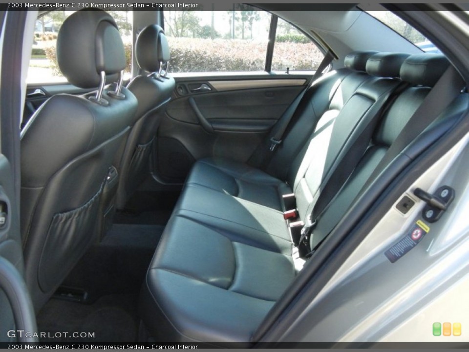 Charcoal Interior Rear Seat for the 2003 Mercedes-Benz C 230 Kompressor Sedan #74910442