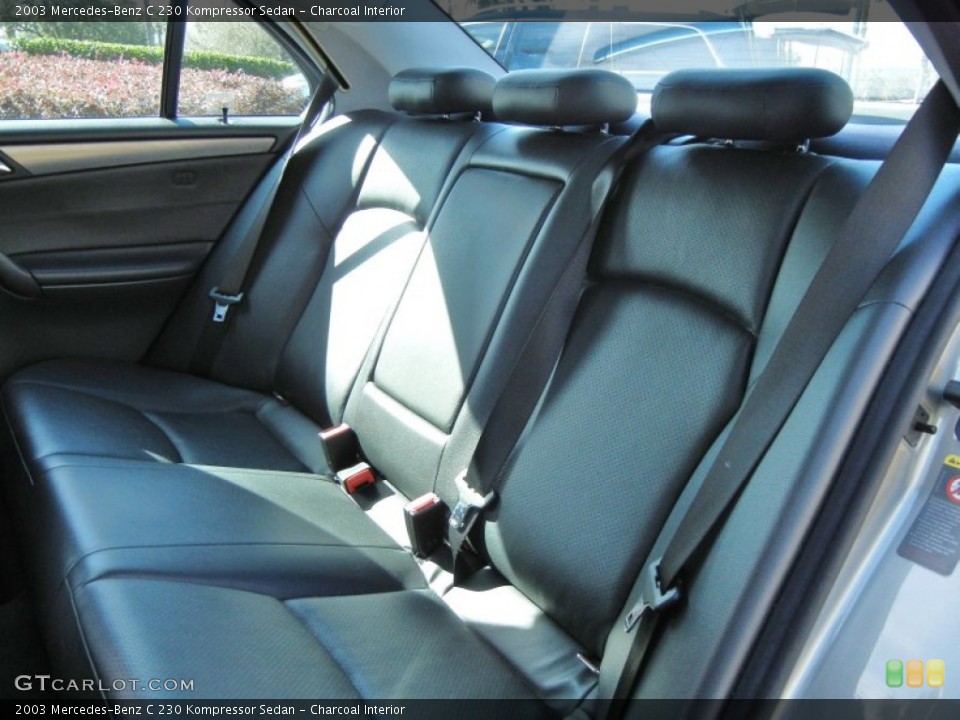 Charcoal Interior Rear Seat for the 2003 Mercedes-Benz C 230 Kompressor Sedan #74910471