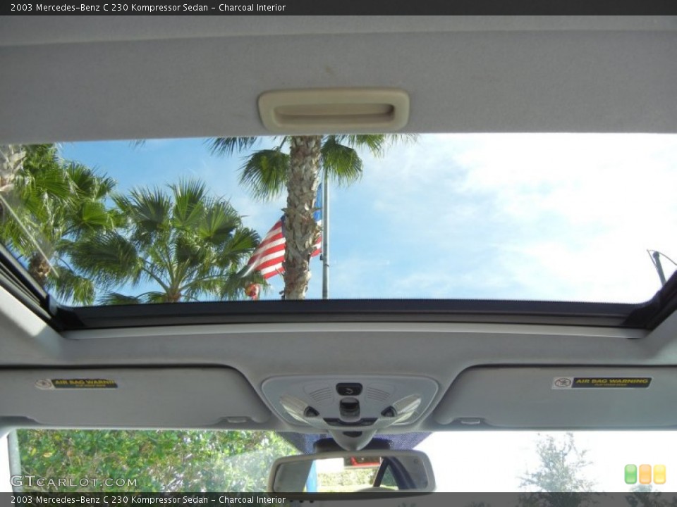 Charcoal Interior Sunroof for the 2003 Mercedes-Benz C 230 Kompressor Sedan #74910533