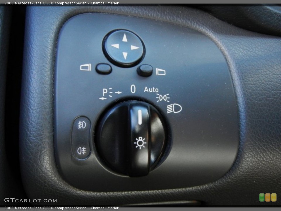 Charcoal Interior Controls for the 2003 Mercedes-Benz C 230 Kompressor Sedan #74910711