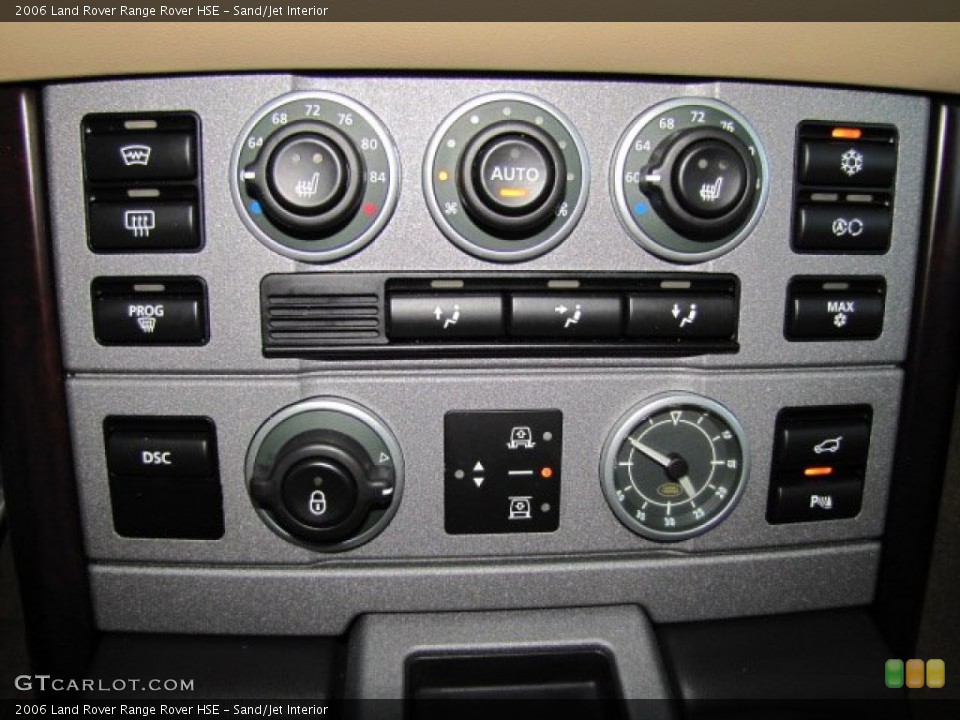 Sand/Jet Interior Controls for the 2006 Land Rover Range Rover HSE #74911137