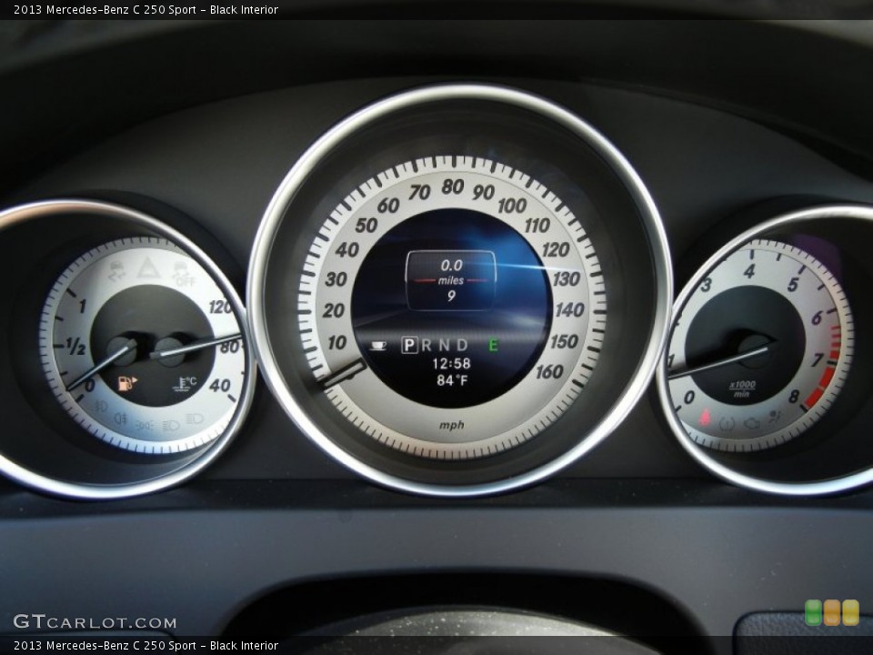 Black Interior Gauges for the 2013 Mercedes-Benz C 250 Sport #74911279