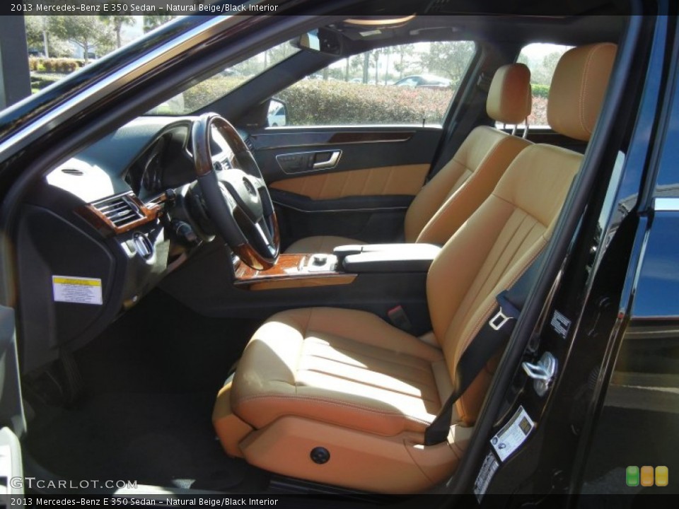 Natural Beige/Black Interior Photo for the 2013 Mercedes-Benz E 350 Sedan #74911980