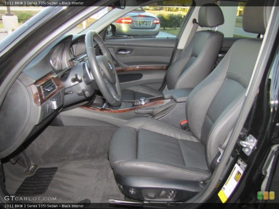 Black Interior Front Seat for the 2011 BMW 3 Series 335i Sedan #74913240