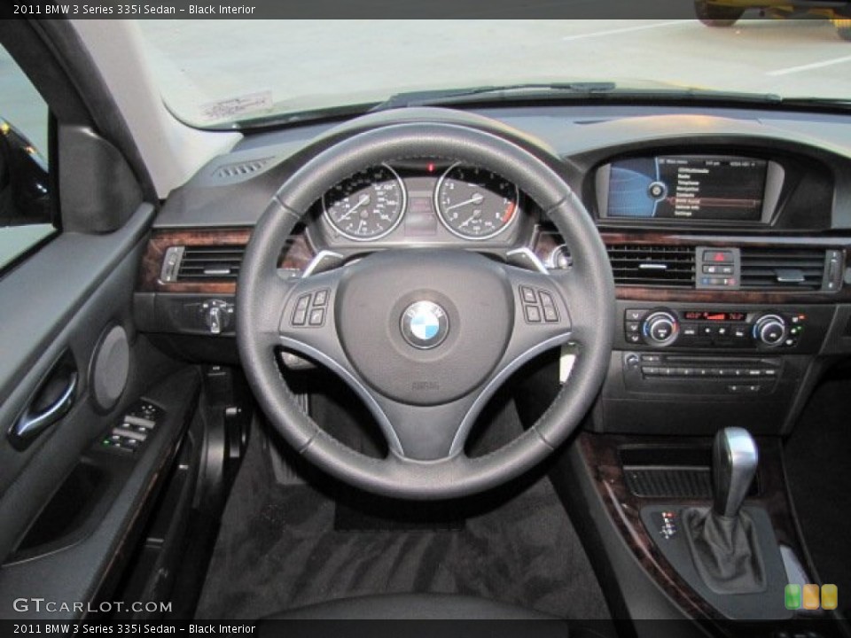 Black Interior Steering Wheel for the 2011 BMW 3 Series 335i Sedan #74913435