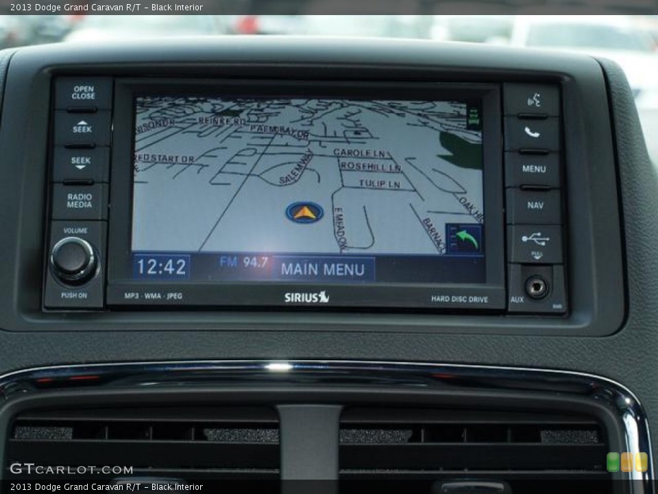 Black Interior Navigation for the 2013 Dodge Grand Caravan R/T #74914369