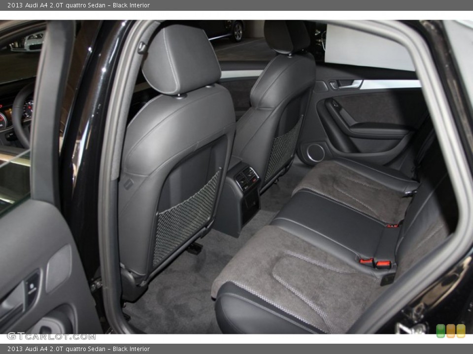 Black Interior Rear Seat for the 2013 Audi A4 2.0T quattro Sedan #74915442